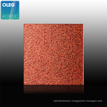 OLEG Decorative Glitter Cast Acrylic Sheet Factory Price 3mm PE Film Wrapping Gloss Decoration